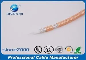 ELESUN Factory High Temperature Coaxial Cable RG178 Small Size Cable 50ohm